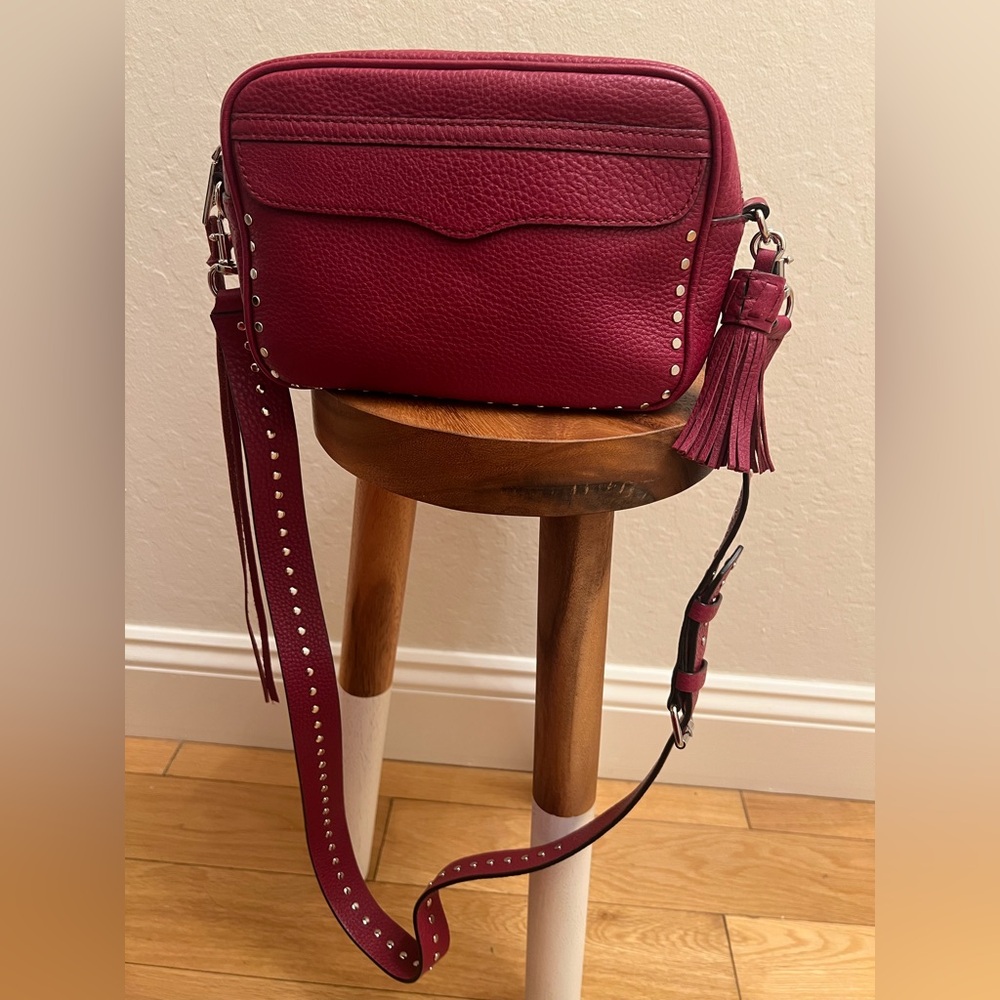Maroon Red Leather Rebecca Minkoff Purse